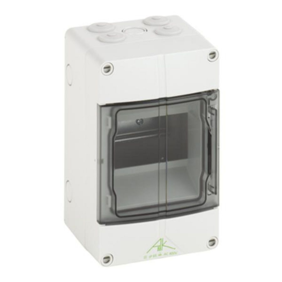 Modulaire verdeler / verdeelkast AK compact grijs P65 IK07 5 modules