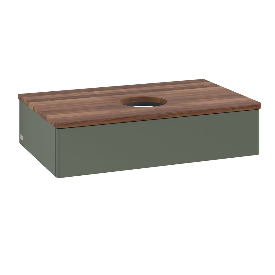 Wastafelonderkast Antao 800x190x500mm L.Green Matt Lacquer K08012HL