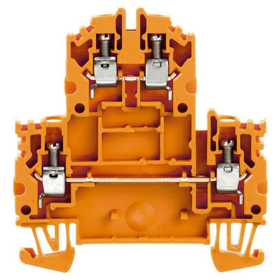 Klemrail oranje 4mm² 800V 8 VVE=100