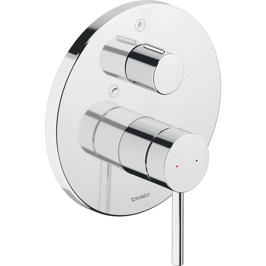 Circle 1-hendel badmengkraan inbouw chroom 170x82x198mm