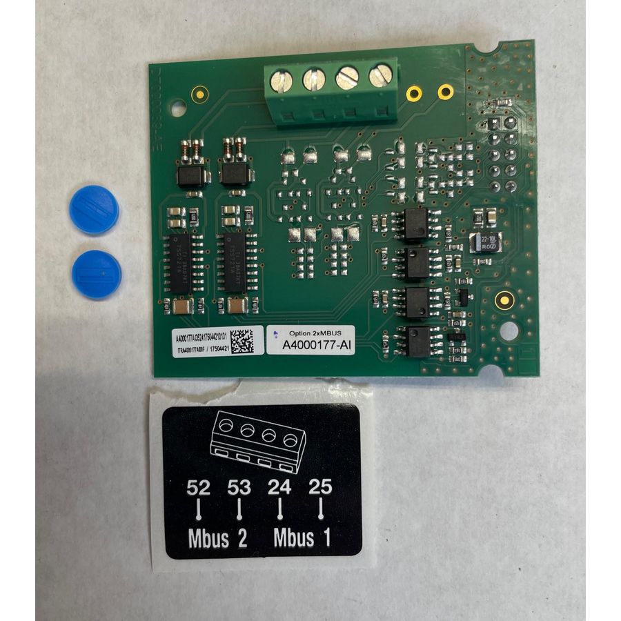 Optiekaart M-Bus slave 2x M-Bus output (alleen i.c.m. CF55)