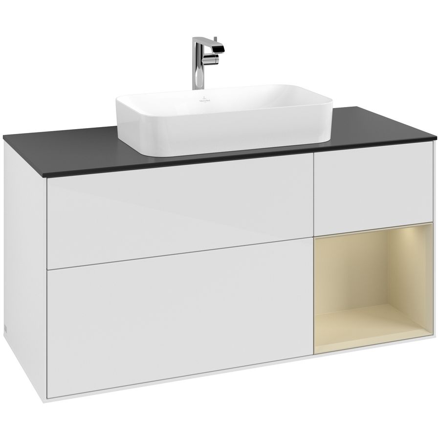 Wastafelonderkast Finion 1200x603x501mm G.White.L G302HJGF