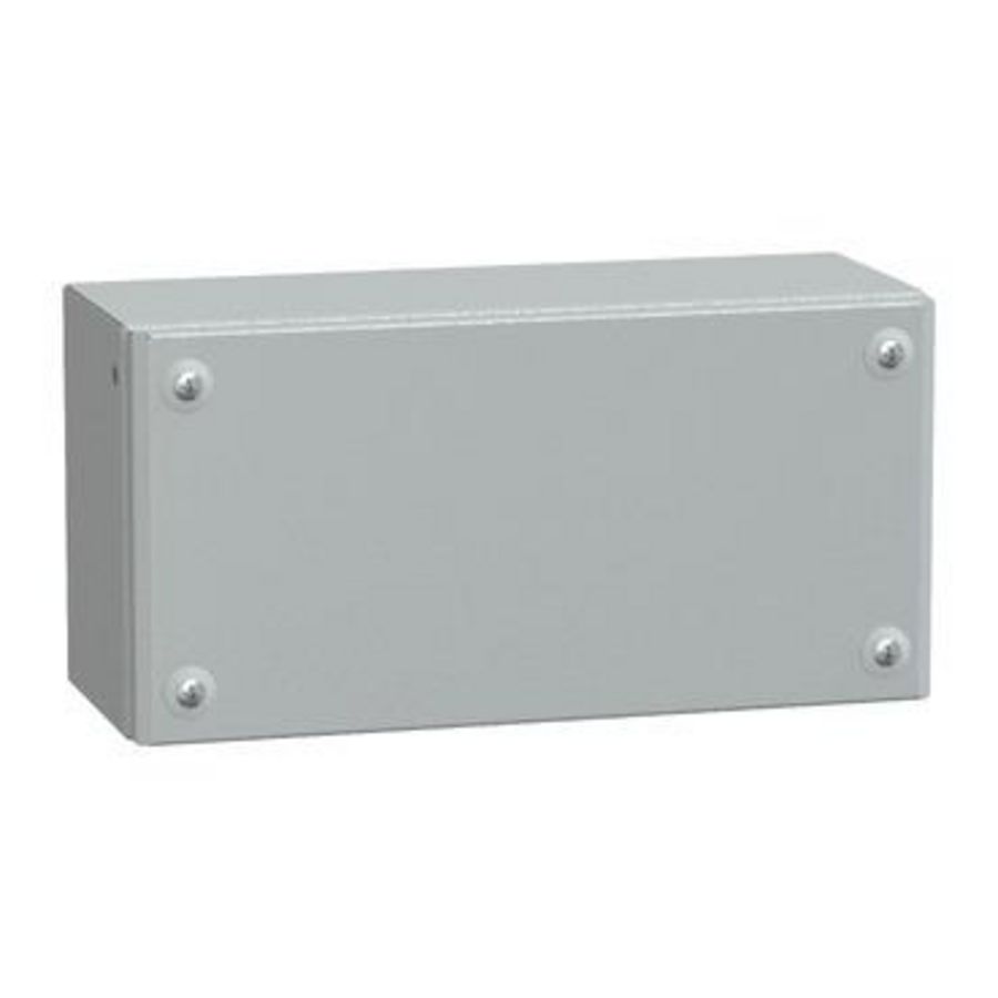 IndustriEle doos Volle deur 150x300x120mm IP66 IK10 Metaal -