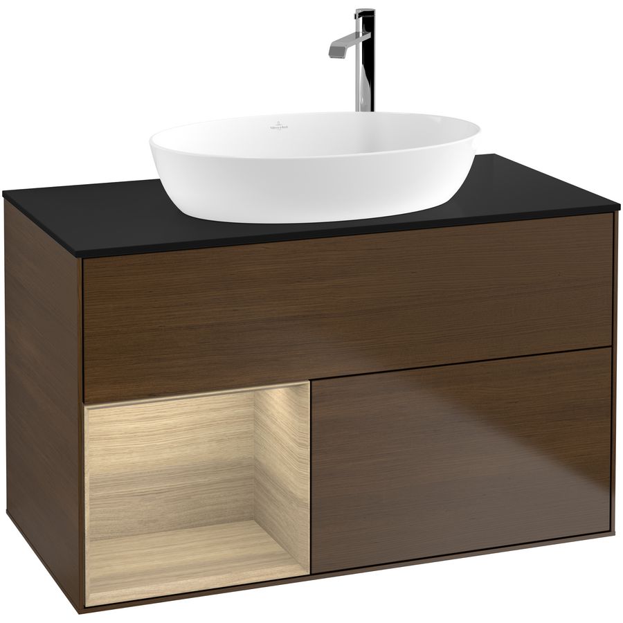 Wastafelonderkast Finion 1000x603x501mm W.Veneer F892PCGN