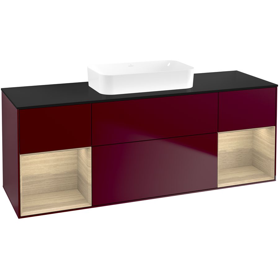Wastafelonderkast Finion 1600x603x501mm Peony Matt Lacquer F742PCHB