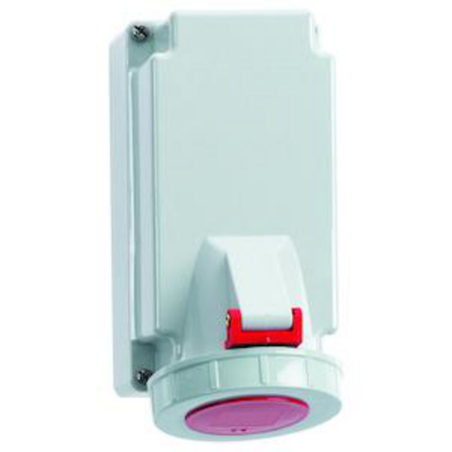 Wandcontactdoos 6h 16A 7P 400V IP67 170x90 Ni