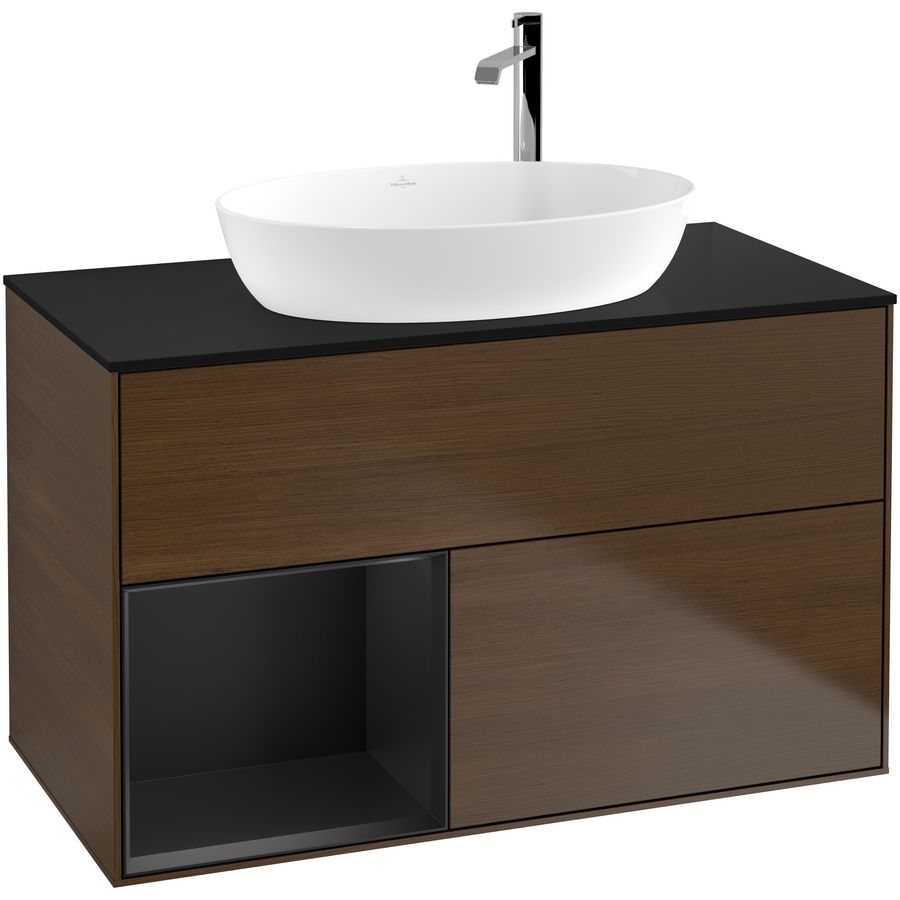 Wastafelonderkast Finion 1000x603x501mm W.Veneer F892PDGN