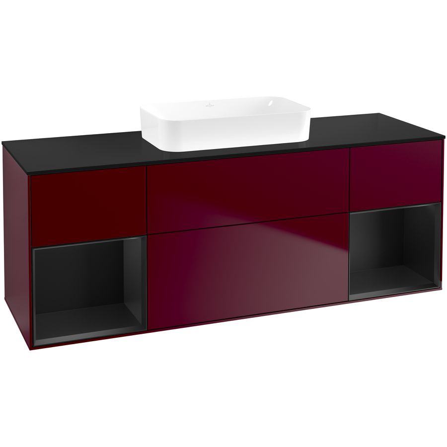 Wastafelonderkast Finion 1600x603x501mm Peony Matt Lacquer F742PDHB