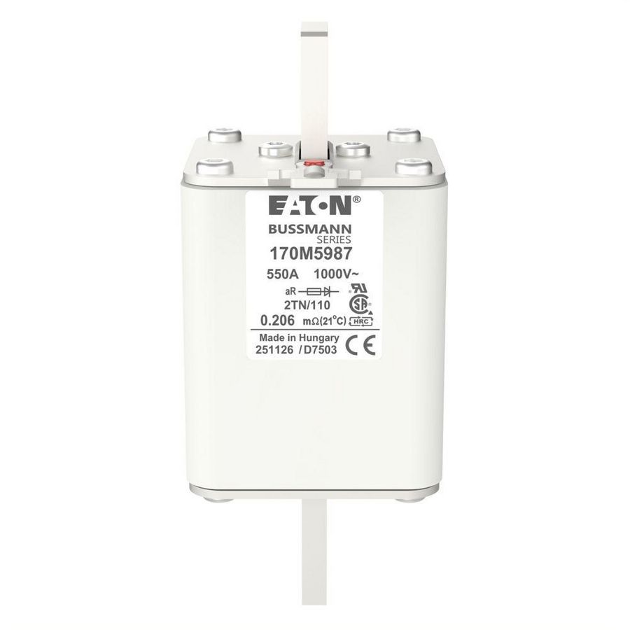 Zekering hoge snelheid 550A AC 1000V 150kA 2 59x75x13 VVE=3