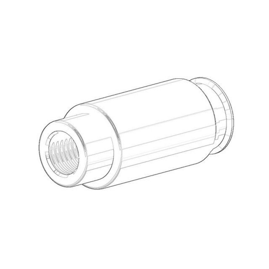 Houder Douchevork 18x42mm Mat Zwart