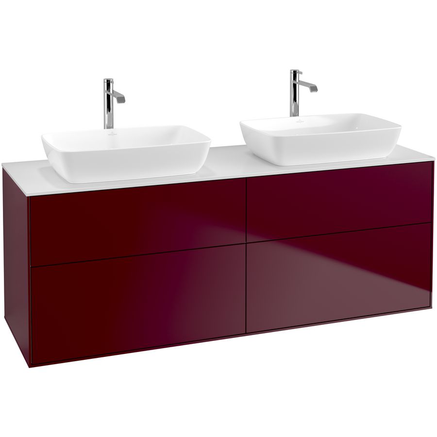 Wastafelonderkast Finion 1600x603x501mm Peony Matt Lacquer F84100HB