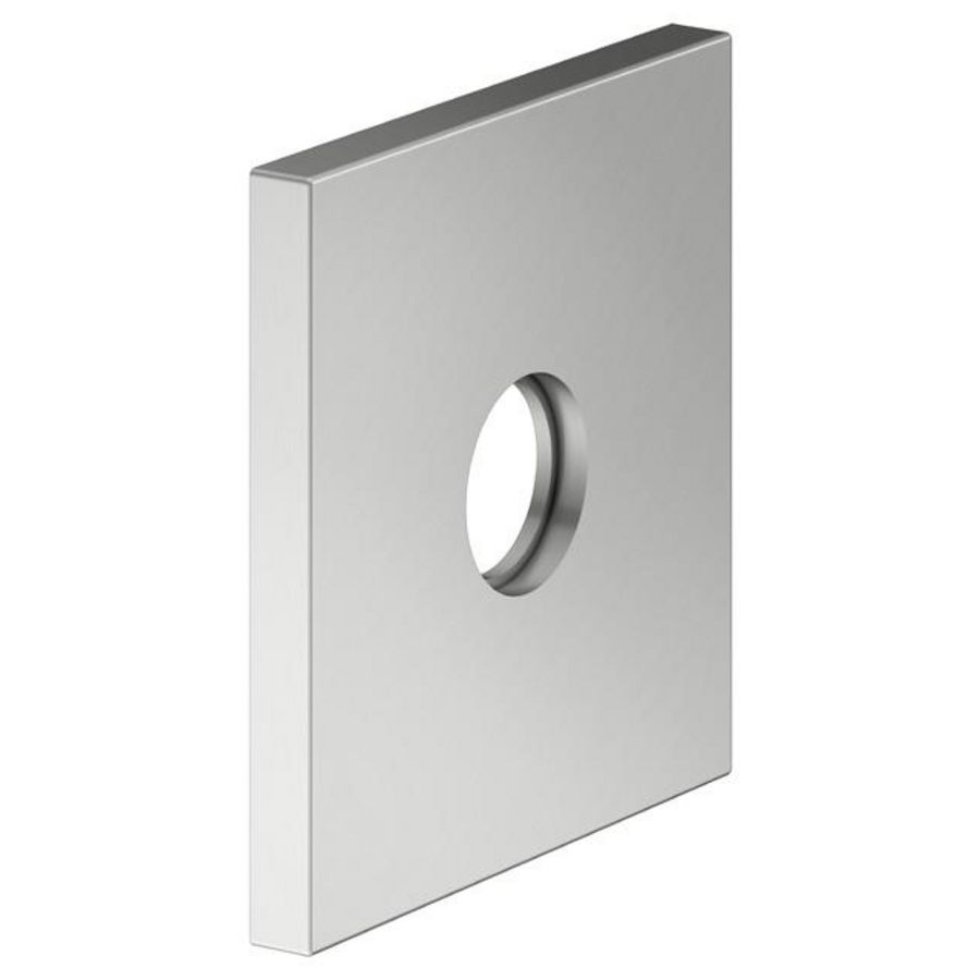 Wandrozet vierkant voor 59545/59547/59593 105x105mm rvs
