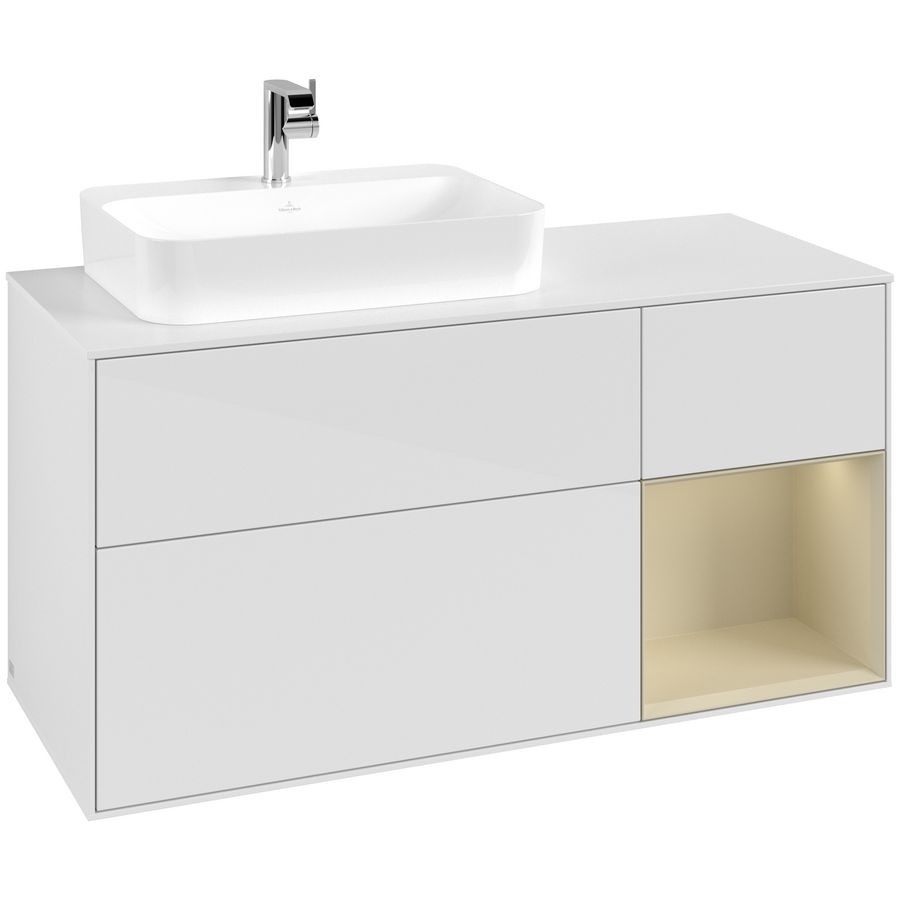 Wastafelonderkast Finion 1200x603x501mm G.White.L G401HJGF