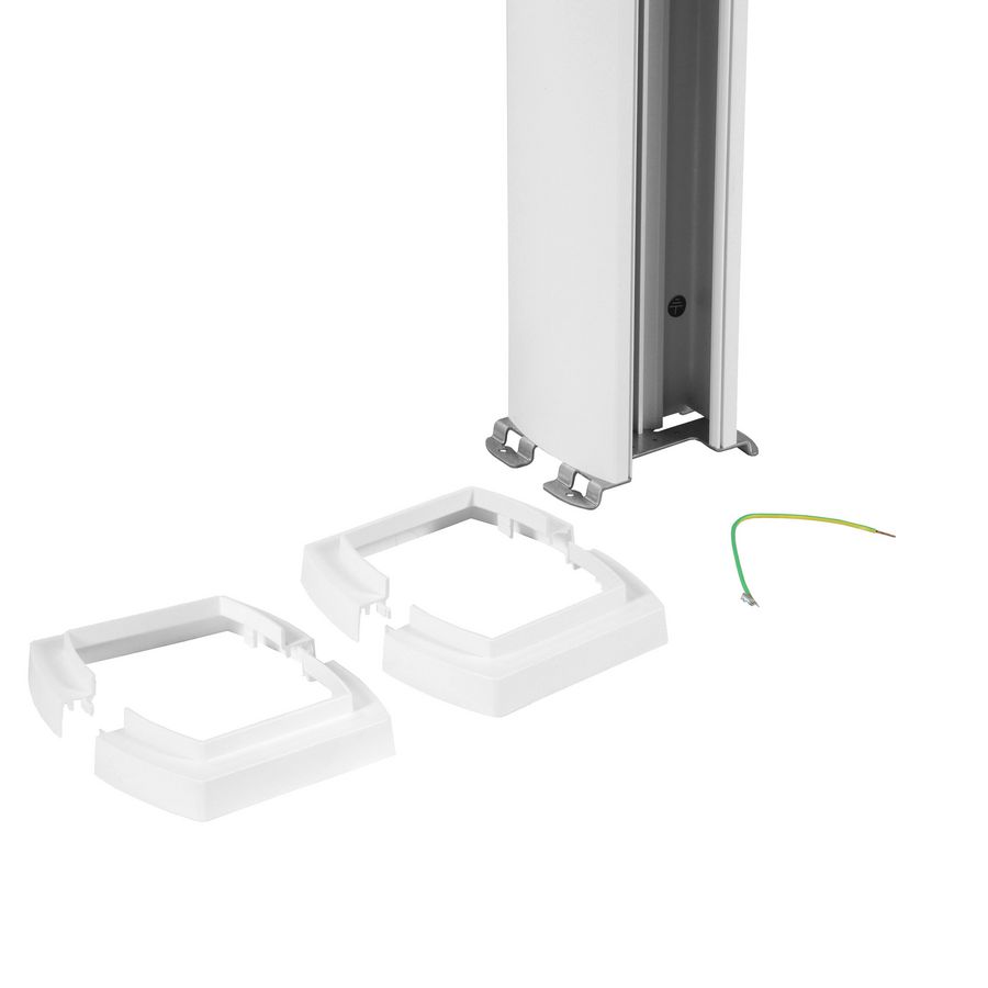 Energiezuil 2 compartiment 80mm 3,90M wit DA