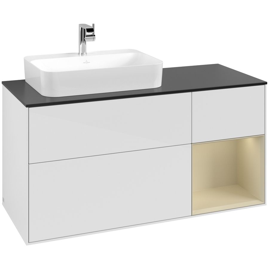 Wastafelonderkast Finion 1200x603x501mm G.White.L G402HJGF