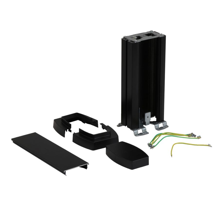 Energiezuil 1 compartiment 80mm 0,3Mzwart