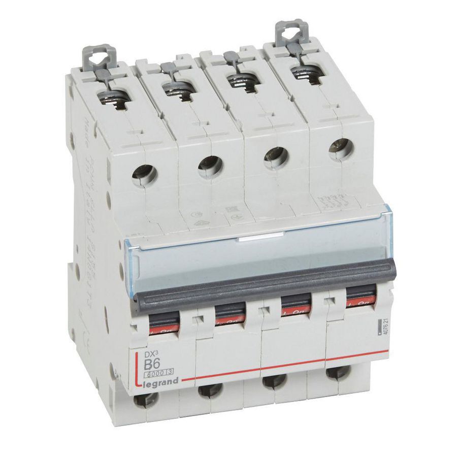 Installatieautomaat DX³ 6000A/10kA 4-polig B-karakteristiek 06