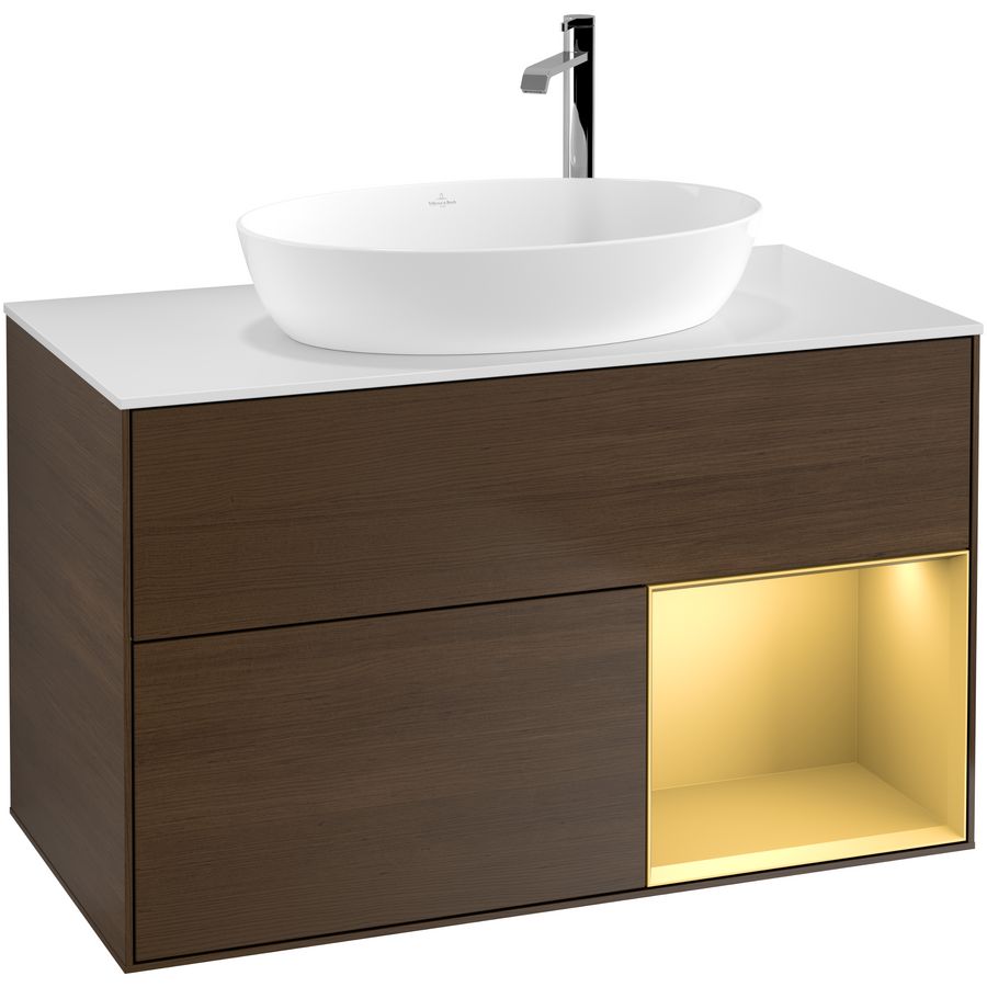Wastafelonderkast Finion 1000x603x501mm W.Veneer F901HFGN