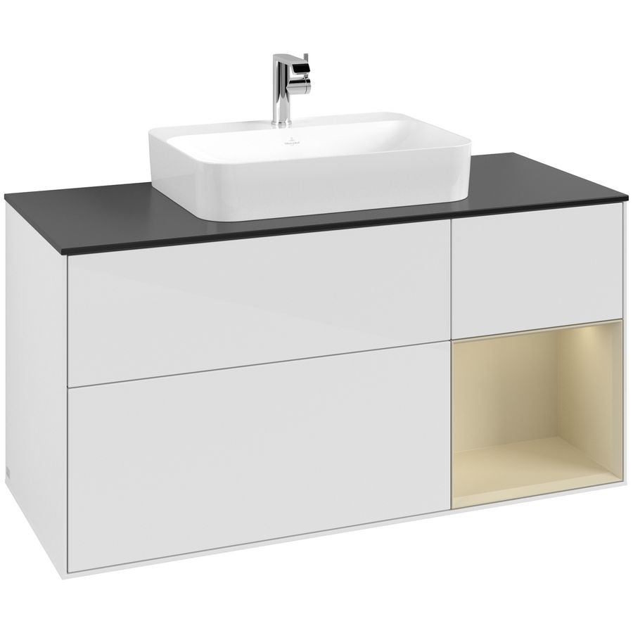 Wastafelonderkast Finion 1200x603x501mm G.White.L G422HJGF