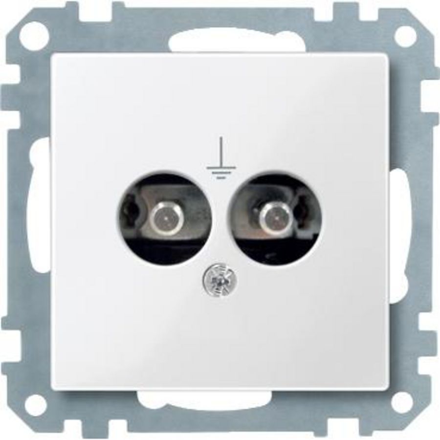 Potential equal. socket-outlet insert polar white glossy