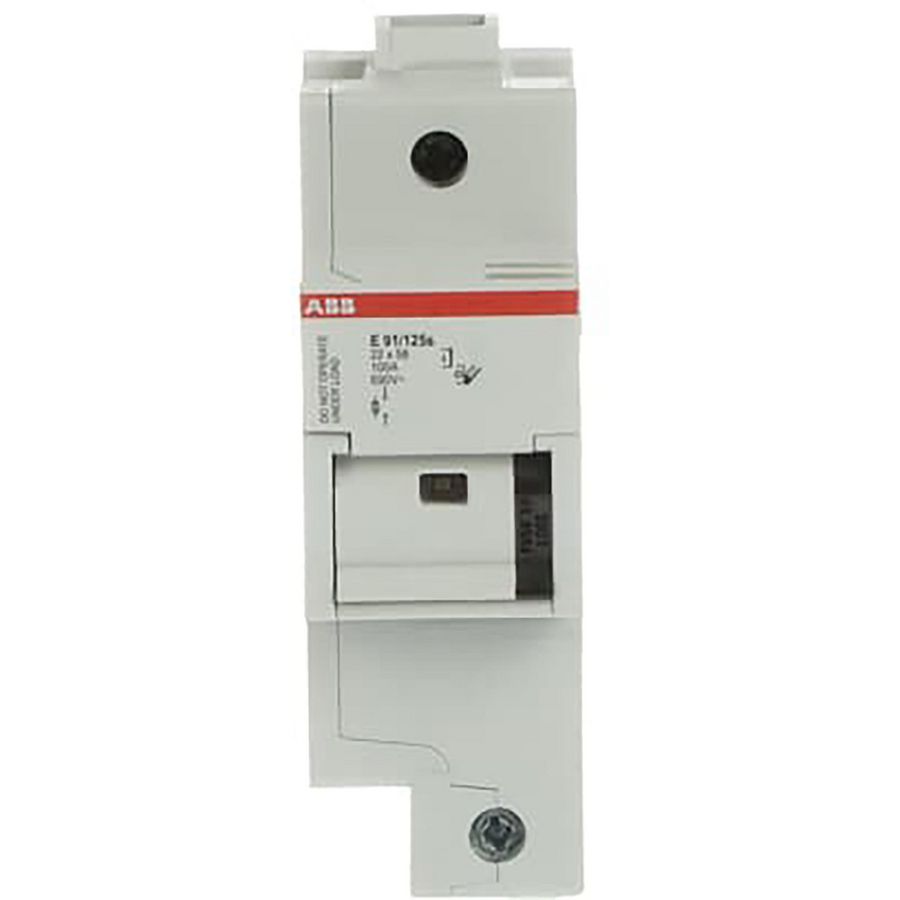 Zekeringhouder voor 22x58mm zekeringen 1p max 100A+indicato