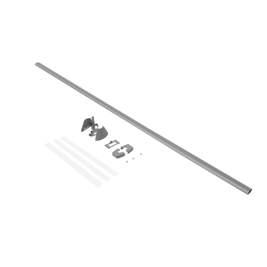 Kit zuil L=2,7m 2C 45mm ALU Ovaline