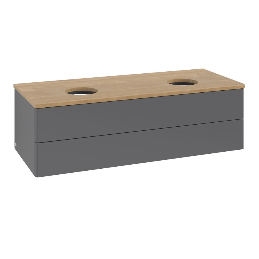 Wastafelonderkast Antao 1200x360x500mm Antr. Matt Lacquer L24011GK