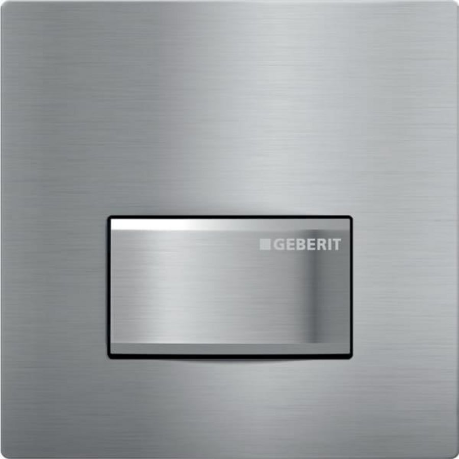 Onderdeel plaat pneumatisch type 50 SQUARE geborsteld chroom