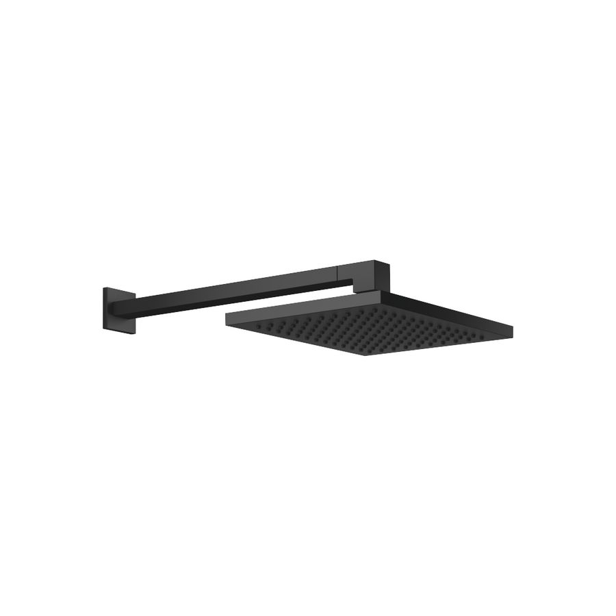 Regendouche+wandbev FlowRed 300X240mm-Mat Zwart
