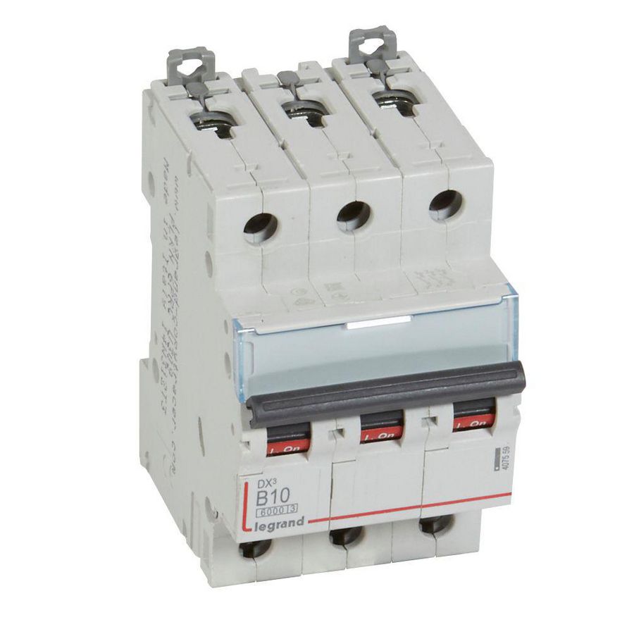 Installatieautomaat DX³ 6000A/10kA 3-polig B-karakteristiek 10