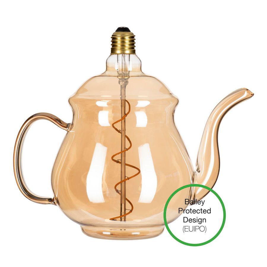 LED-lamp Teapot Earl E27 DIM 4W 160lm 919 goud