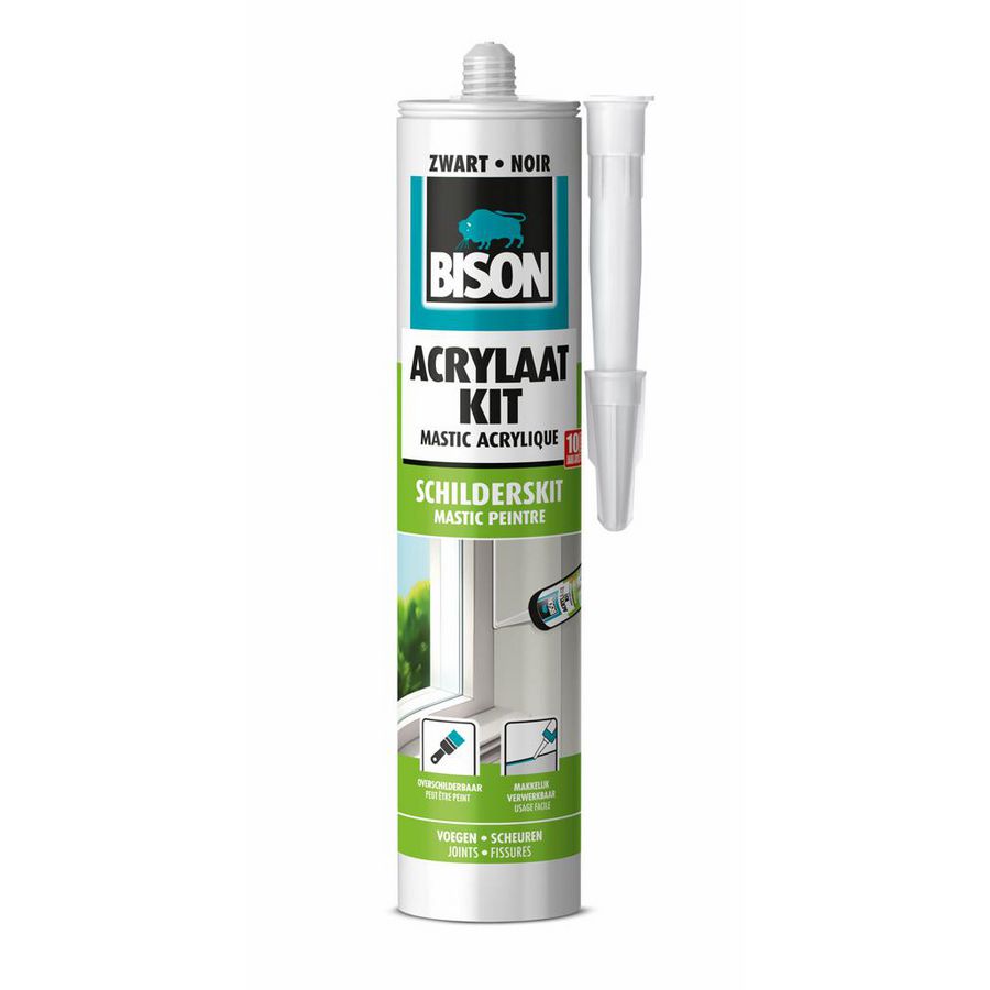 Acrylaatkit Universeel zwart VVE=12