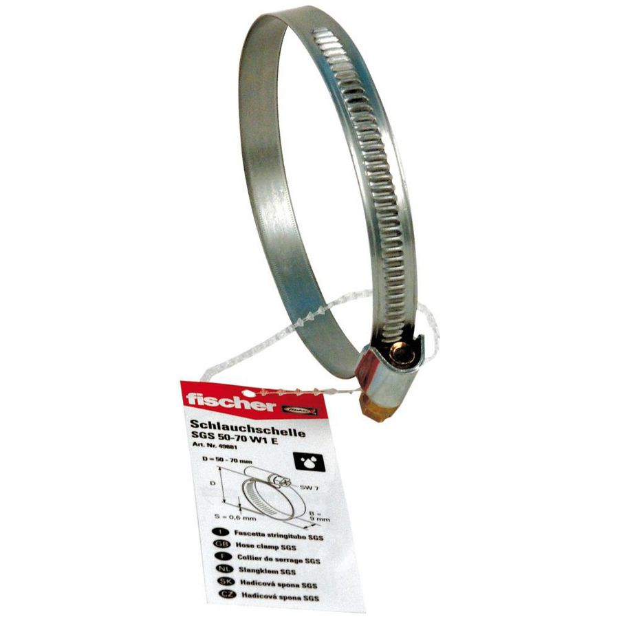 Slangklem SGS 50-70mm W1