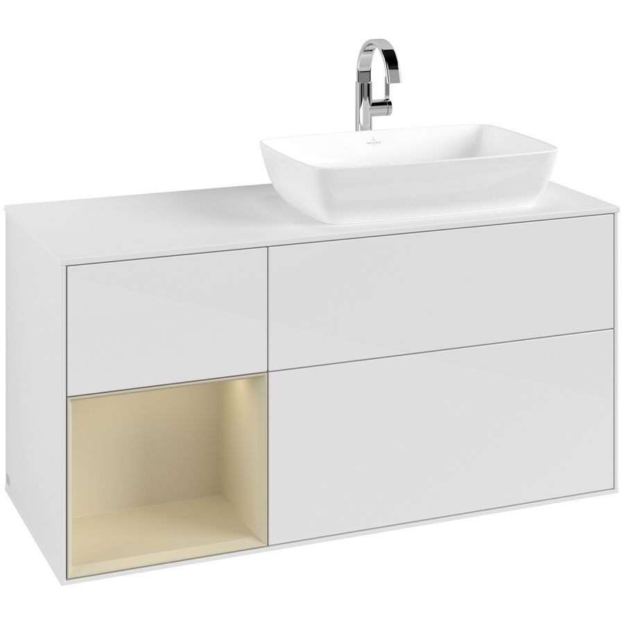 Wastafelonderkast Finion 1200x603x501mm G.White.L G801HJGF
