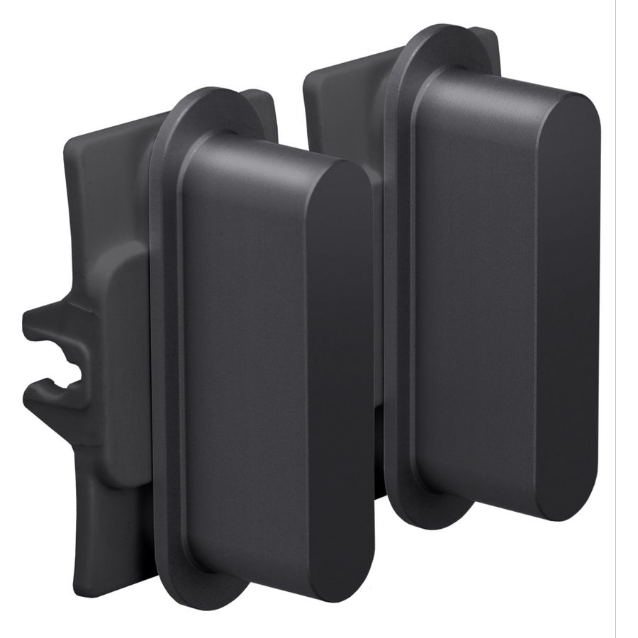 Rocker set tweevoudige schakelfuncties alu black