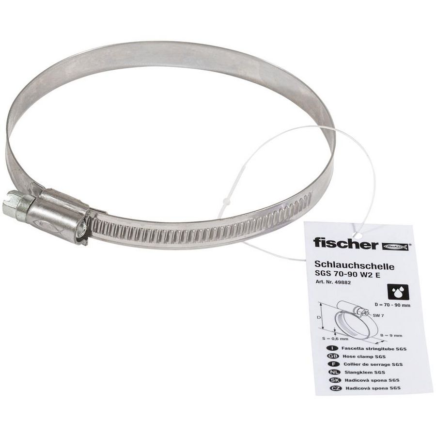 Slangklem SGS 70-90mm W1