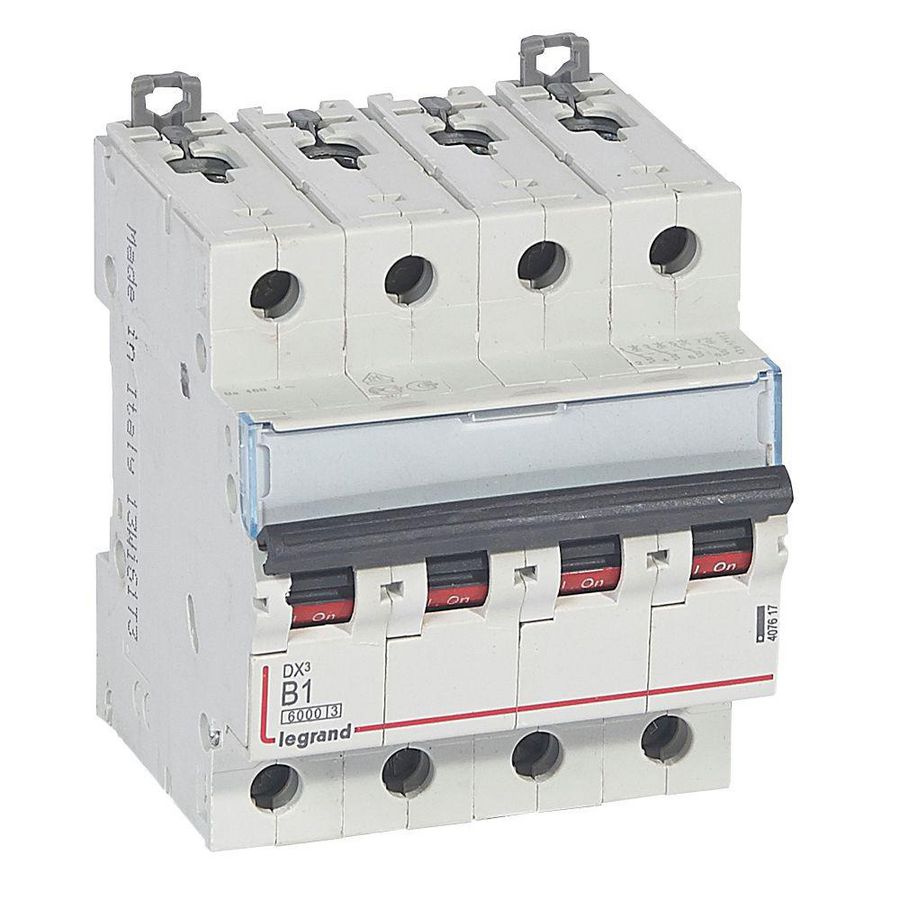 Installatieautomaat DX³ 6000A/10kA 4-polig B-karakteristiek 01