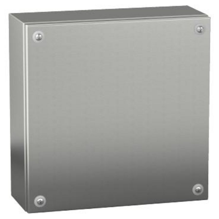 IndustriEle doos 200x200x80mm IP66 IK10 RVS
