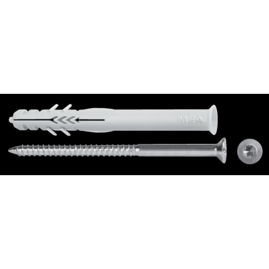 Kozijnplug nylon schroef hbr 10-200 torx VVE=25