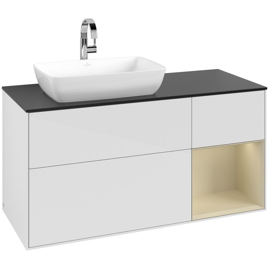 Wastafelonderkast Finion 1200x603x501mm G.White.L G812HJGF