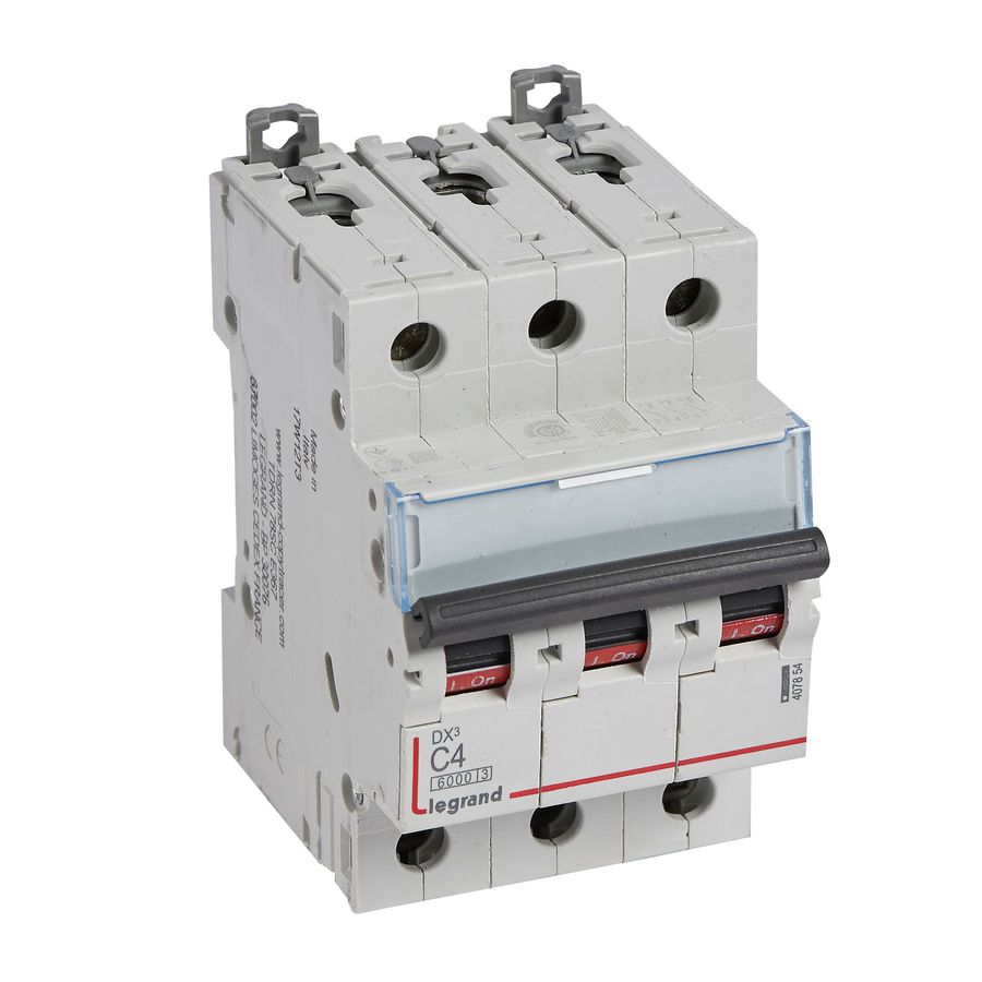 Installatieautomaat DX³ 6000A/10kA 3-polig C-karakteristiek 4A