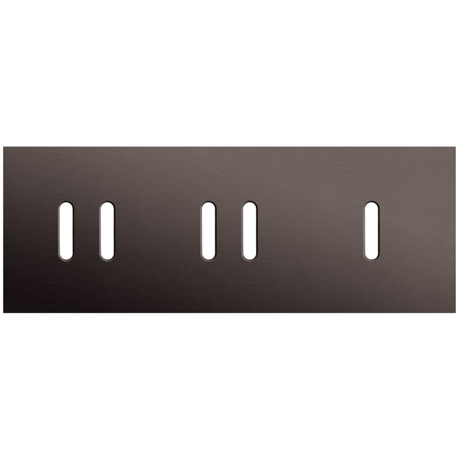 3-voudige afdekplaat horizontaal 71mm centerafstand voor twee twee