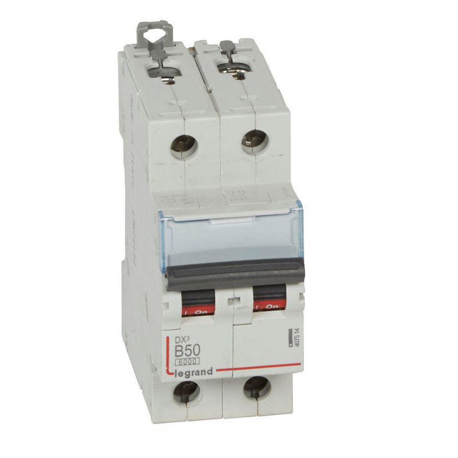 Installatieautomaat DX³ 6000A/10kA 2-polig B-karakteristiek 50
