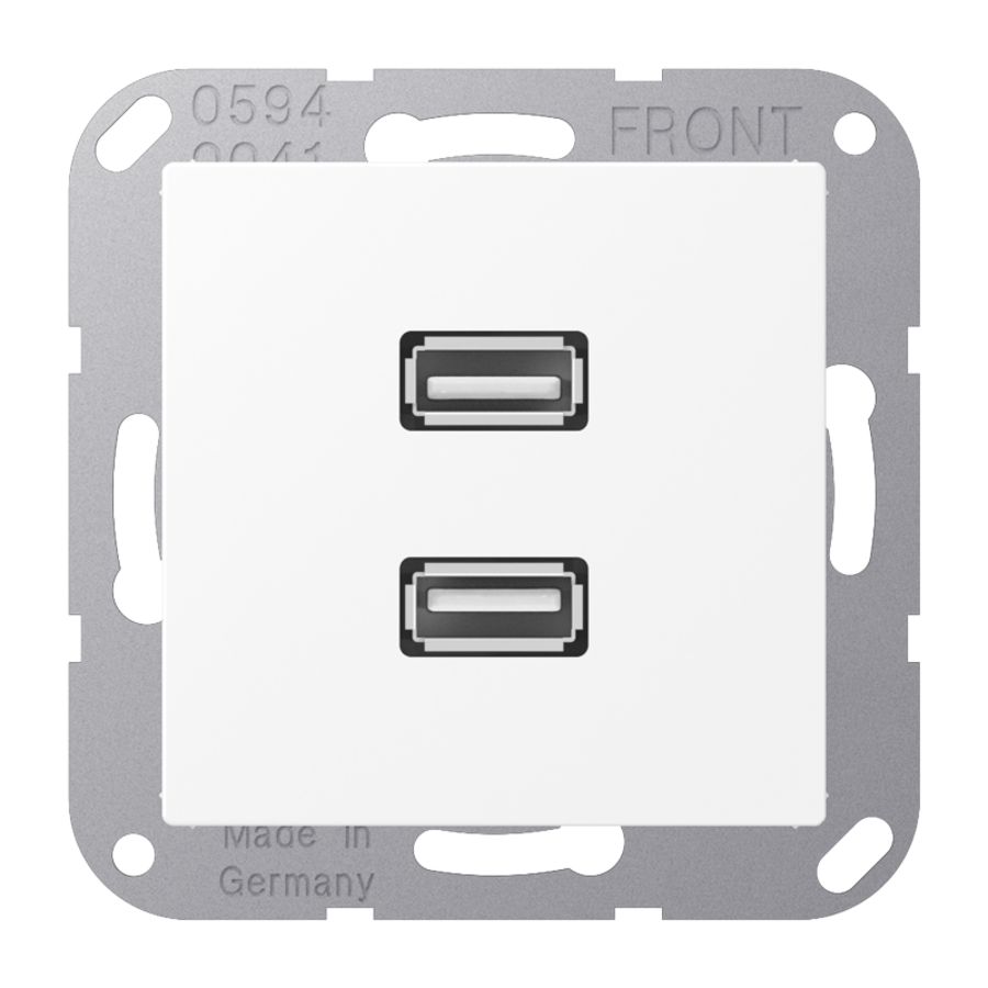 Afdekking A500 matwit voor 2xUSB