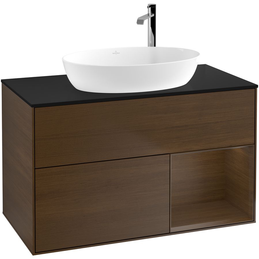 Wastafelonderkast Finion 1000x603x501mm W.Veneer F902GNGN