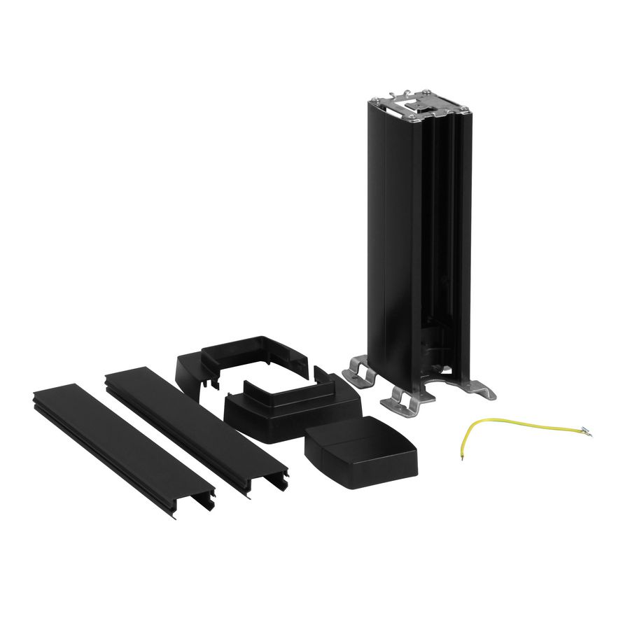 Energiezuil 1 compartiment 45mm 0,3M zwart