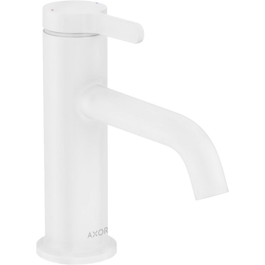 AXOR One 1-hendel wastafelmengkraan 70 met rechte greep en plug mat wit