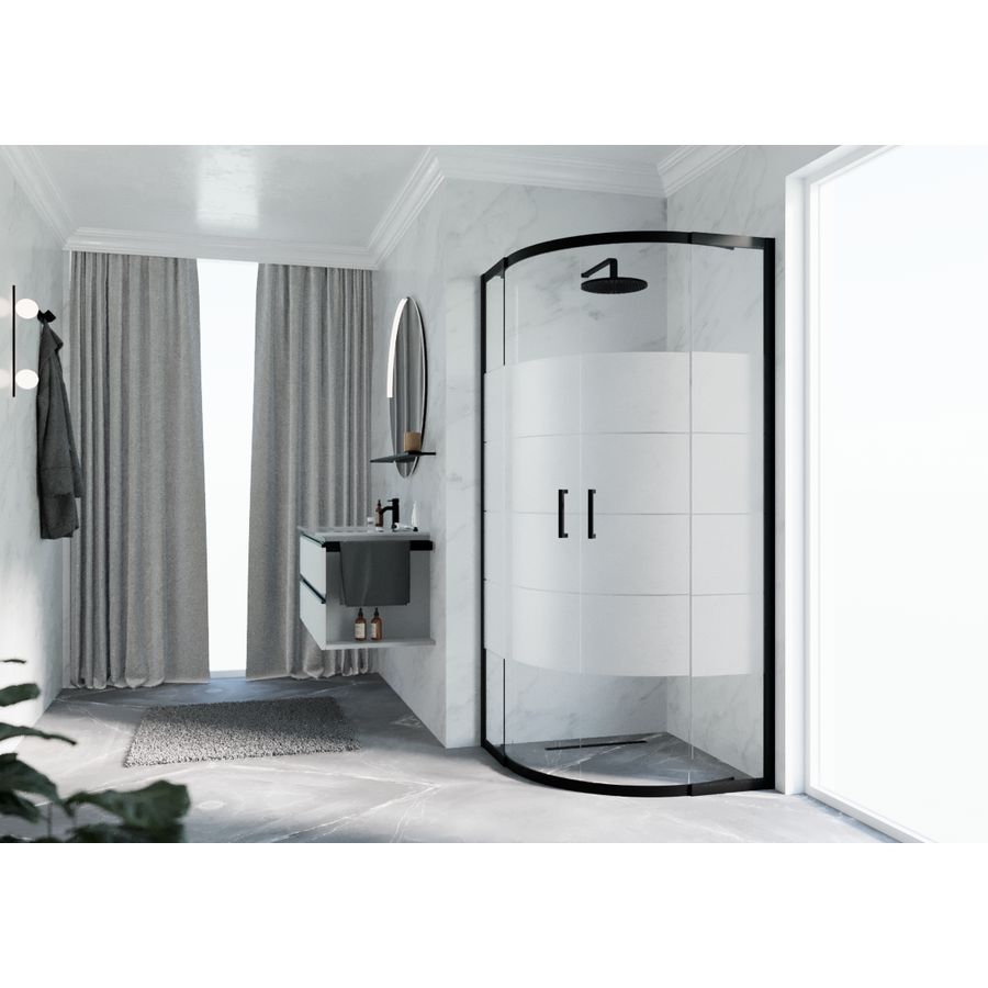 Cab. Zeph 2.0 R 100 Verst. 98,5-101,5cm Strip Motief Zwart