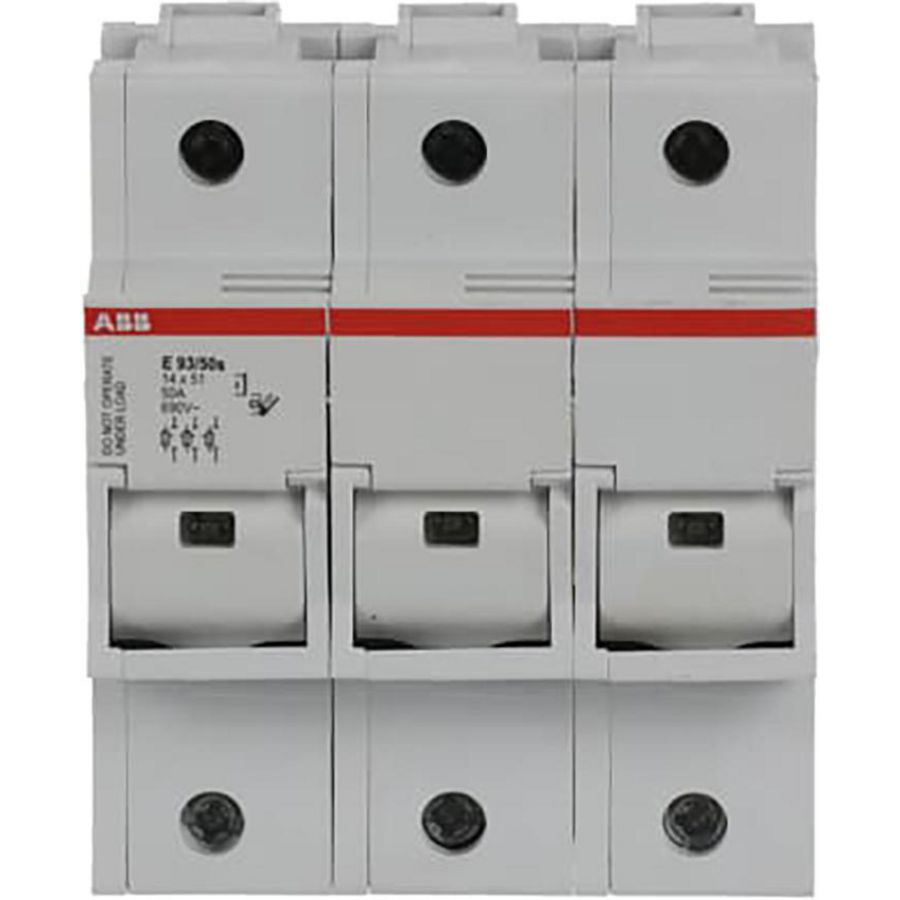 Zekeringhouder voor 14x 51mm zekeringen 3p max 50A+indicator