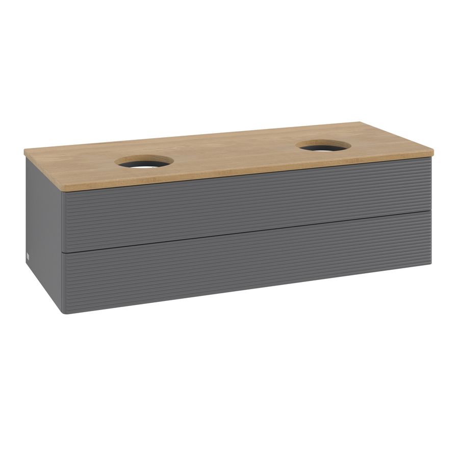 Wastafelonderkast Antao 1200x360x500mm Antr. Matt Lacquer L24111GK